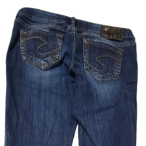 Silver Jeans Aiko Skinny Womens Size 29 X 31 Low Rise Dark Wash Denim Pants - Picture 7 of 7